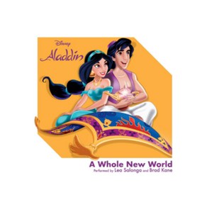 영화 알라딘 OST-A Whole New Wold 3인치 엘피 / Disney Recods Aladdin 3Inch Vinyl-A Whole New Wold