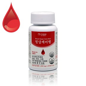 혈당케어웰 바나바잎추출물 크롬 리프 혈당건강 조절 영양제 1200mg 60정 2개월, 1개