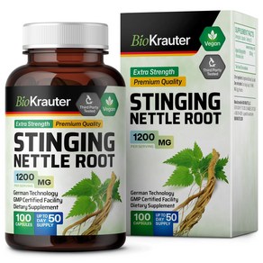 Stinging Nettle Capsules - Natual Uinay Tact & Oveall Health Suppot - Oganic Nettle Root Pow, 1개