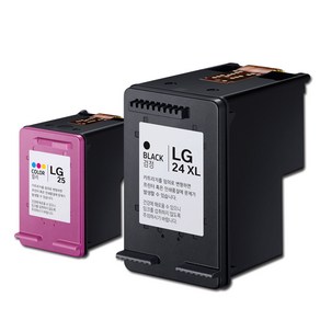 [대박토너] LG24 LG24XL LG25XL 대용량 LG재생잉크, LG24XL 3배_검정, 1개