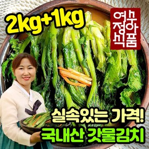 당일제조 당일발송 여수정아식품 강정화 돌산갓물김치, 3kg, 1개