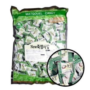 대용량사탕 맛고을 죽염사탕 1.1kg 업소용캔디, 1개