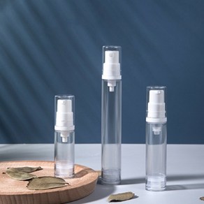 치프몰 5ml 10ml 15ml 진공 스프레이 미스트 화장품 펌핑 공병 용기 재사용, 펌핑 - 투명, 1개