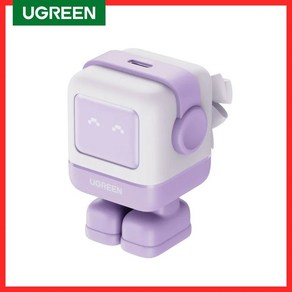 UGREEN 로봇 디자인 30W GaN PD 고속 PPS 아이폰 15 샤오미 삼성 태블릿용 신제품, 2.US 30W Black, 1개