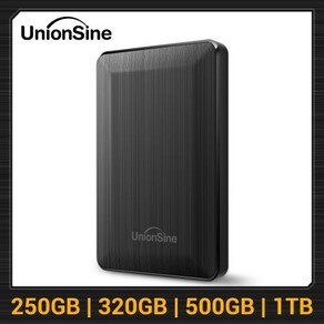 1테라외장하드 외장하드1테라 UnionSine 휴대용 외장 하드 드라이브 25 인치 HDD 250GB 320GB 500GB 1TB USB30 스토리지 PC 맥 데스크탑 맥북과 호환, 없음, 3) 320GB