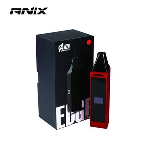 업소용 스테일레스 중탕기 탕기 업소 찜 Anix EDGE V2 건조 허브 기화기 2200mAh 배터리 0.6ml 석영 챔버 유리 마우스피스 가열 베이프 펜 키트 OLED 스크린, 03 빨간, [03] 빨간