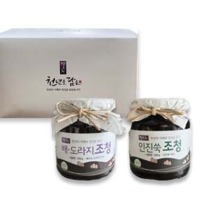 담은청 배도라지 인진쑥 조청 500g 2종 세트 100%국내산, 2개