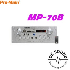 PROMAIN 프로메인 MP-70B 2채널 160W 블루투스 미니앰프 카페용