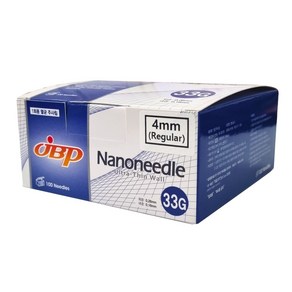 JBP 나노니들 33G 100개입 nano needle, 33Gx4mm, 100개