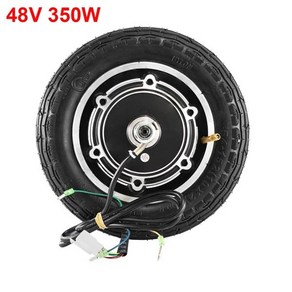 LCD 디스플레이 전기 스쿠터 모터 키트 10 인치 휠 허브 36V 48V 350W 브러시리스, [03] 48V 350W Moto Only
