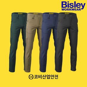 Bisley비즐리 워크웨어 스트레치 코튼 드릴 카고 팬츠 BPC6008, Navy (BPCT), 82R (32), 1개