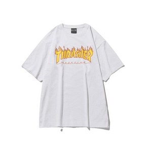 매장상품 THRASHER 트레셔 반팔티 플레임 반팔 티셔츠 화이트 328984