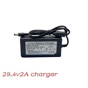 전기 자전거 모페드 리튬 이온 18650 배터리 팩 24V 58000mah 7s3p 2A po4, 29.4v 2A chage, 1개