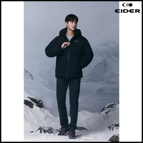 아이더 STELOL P (스테롤 푸퍼) 윈드스토퍼 다운 자켓 (Black) (DMW23509_Z1)