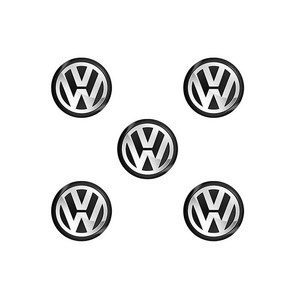 자동차 스패너 클립 자동차 원격 키 로고 금속 엠블럼 스티커 폭스바겐 VW GTI 골프 파사트 티구안 투아렉, 01 5pcs, 1개