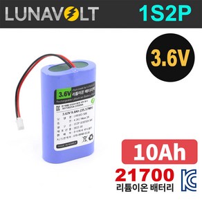 국산셀 21700 1S2P 3.6V 10Ah (PTC) 리튬이온 배터리 팩, 1S2P/삼성셀 48X 9.6Ah 배터리 팩, 1개, 1개