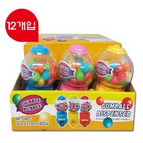 더블버블 검볼 디스펜서 츄잉껌 1case(35gx12개입), 35g, 12개