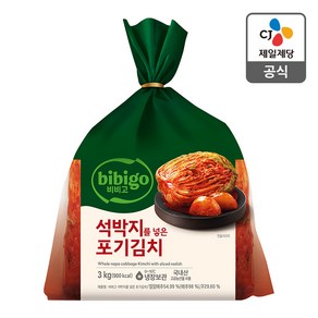 비비고 석박지를넣은 포기김치 3KG, 1개