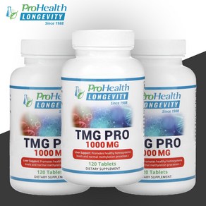 프로헬스 롱제비티 TMG 프로 Po 1000mg 120정 3개