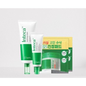 메이크프렘 인테카 수딩크림 70ml + 증정 31ml + 트러블 수딩패드4개 진정크림, 1세트