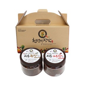 순창 이기남 할머니 알뜰선물세트1호 전통찹쌀고추장(1kg)+조선된장(1kg), 1개, 1kg