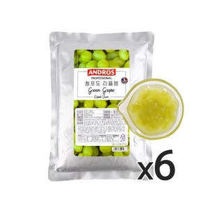 앤드로스 청포도 리플잼 1kg 1박스(6개), 6개