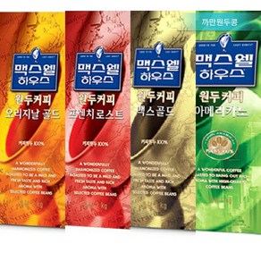 맥스웰하우스 프렌치 로스트 오리지날골드 맥스골드2kg 자판기 커피머신 로스팅원두 분쇄가능, 프렌치 로스트2kg, 1개, 2kg