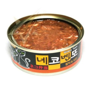 KC 네코벤또 참치&치킨 80G 그레이비타입 고양이밥