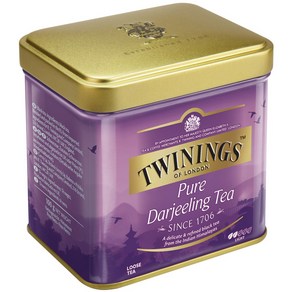 트와이닝 TWININGS 홍차/허브티 다즐링 틴, 100g, 1개입, 1개