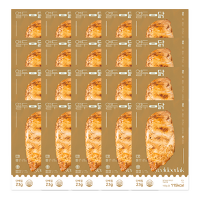 [열두닭] 오븐으로만 조리한 닭가슴살 갈릭맛, 100개, 100g