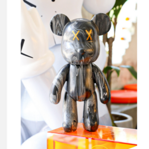 픽스홈 베어 곰 디자인 푸어링 플루이드 아트, 23cm, 피규어 단품(물감선택X)