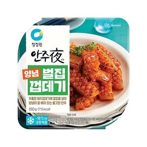 청정원 안주야 양념벌집껍데기, 2개, 160g