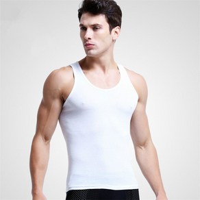 헬스나시 1 Pcs 남성면 탱크 탑 속옷 망 Undeshit 투명 셔츠 남성 Bodyshape 휘트니스 레슬링 Singlets