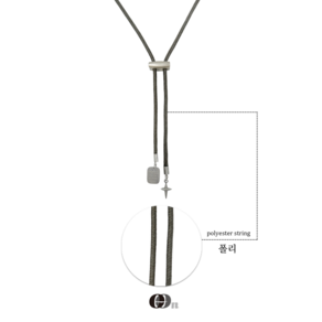 오온 스타 네임 태그 볼로타이 Sta Name tag Bolo Tie