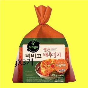 (백화점상품) 비비고 CJ 비비고남도식썰은배추김치900gX3개 1388159, 900g, 3개