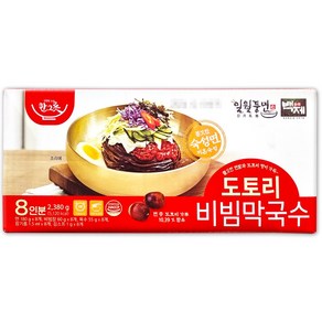 일월풍면 한그릇 백제 도토리 비빔 막국수 2380g (8인분) 쫄깃한 숙성면, 2.38kg, 1개