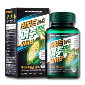 메가포텐 와일드 농축 여주정 1200mg, 1개, 60정