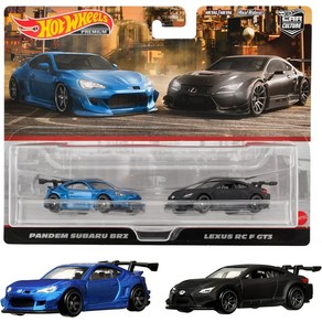 HotWheels 핫휠 스바루 BRZ 렉서스 RC F GT3 프리미엄 2팩 세트, 1개