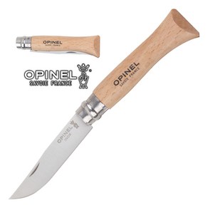 Opinel 오피넬 클래식 6 너도밤나무 나이프 공식수입정품, 1개