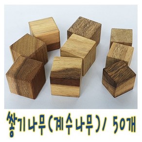 IQPLUS 쌓기나무, E)일반원목칼라20x20mm(48개)