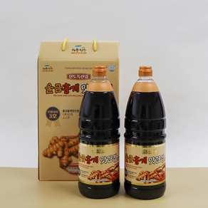 [해풍청송] 울금홍게 맛간장소스 선물세트3호 [1800ml X 2개], 3.6L, 1세트