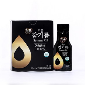 꼬숨식품(주) 일회용 참기름, 1개, 15ml