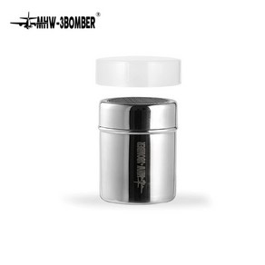 MHW-3BOMBER 슈가 파우더통, 유광 실버 150ml, 1개