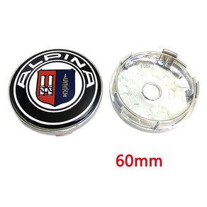 알피나 자동차 휠 허브 센터 캡 림 4개 56mm 방진 커버 배지 로고, 02 4pcs 60mm ALPINA