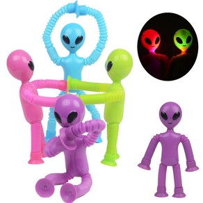 2500 외계인 쭉쭉이 팝튜브(1p) 파이프 완구 피규어 LED, 상세페이지 참조