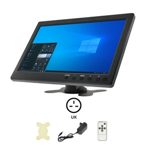 MJDOUD 10.1 인치 HDMI 자동차 모니터 TV PC Vga 디스플레이 LCD 화면 백업 카메라 서브 홈 보안 시스템, 02 101-UK_01 CHINA