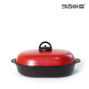 키친아트 매직팬 고구마구이팬 군고구마 생선 직화냄비 사각 원형 타원, 키친아트 매직팬 타원 28cm, 1개