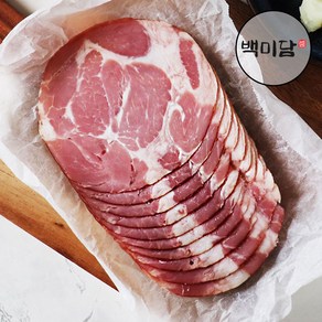 목살베이컨 참나무훈연 순살베이컨 원형베이컨, 2개, 150g