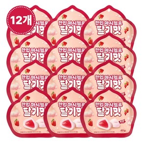 한입 마시멜로 딸기맛, 12개, 40g