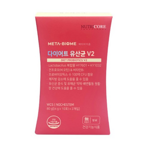 뉴트리코어 메타바이옴 다이어트 유산균 HY7601 KY1032(20포), 80g, 2개